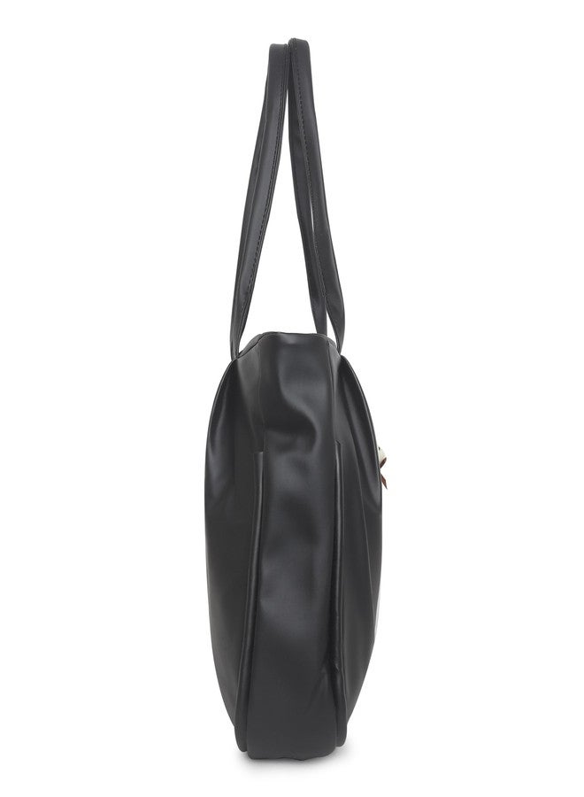 Purse Pulse Women Fashion Handbag Purses Stylish Ladies Women and Girls Handbag for Office Bag Ladies Travel Shoulder Bag Tote for College Girls (Black) - Image 3